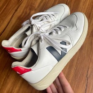 Veja V-10 Leather Sneakers Size 9